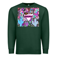 Sports Green mama cowboy western animal pattern neon Premium Sweatshirt - LillyAllenDesigns