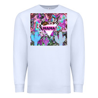 White mama cowboy western animal pattern neon Premium Sweatshirt - LillyAllenDesigns
