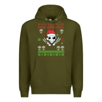 Army Green alien ugly christmas Premium Hoodie - Bettercallsaul