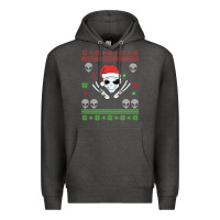 Charcoal Heather alien ugly christmas Premium Hoodie - Bettercallsaul