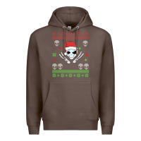Coffee alien ugly christmas Premium Hoodie - Bettercallsaul