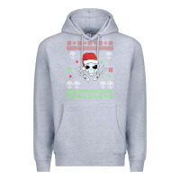 Heather Grey alien ugly christmas Premium Hoodie - Bettercallsaul