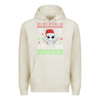 Oatmeal Heather alien ugly christmas Premium Hoodie - Bettercallsaul