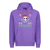 Purple alien ugly christmas Premium Hoodie - Bettercallsaul