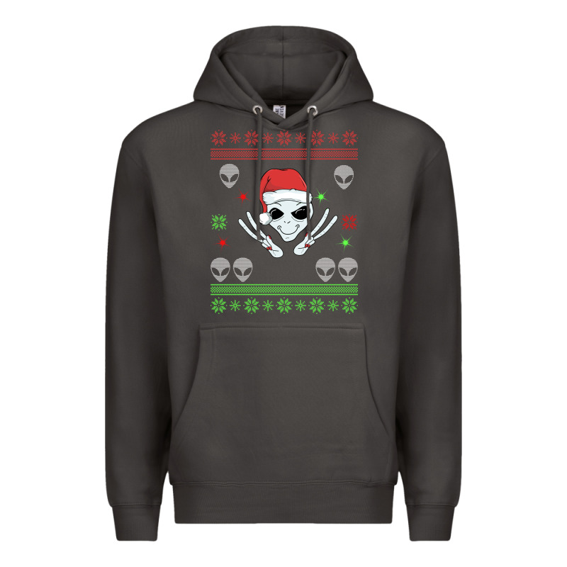 Alien Ugly Christmas Premium Hoodie by Bettercallsaul | Teevron
