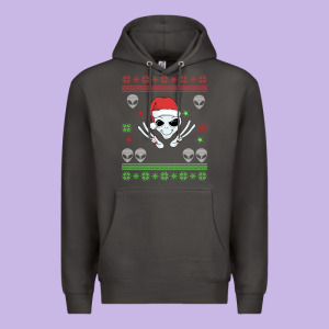 Alien Ugly Christmas Premium Hoodie Designed By Bettercallsaul