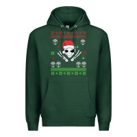 Sports Green alien ugly christmas Premium Hoodie - Bettercallsaul