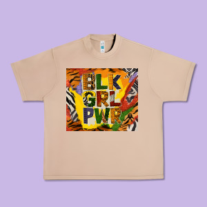 Black Girl Power Tumbler Urban Heavy Tee Designed By Bundleandbundleshop