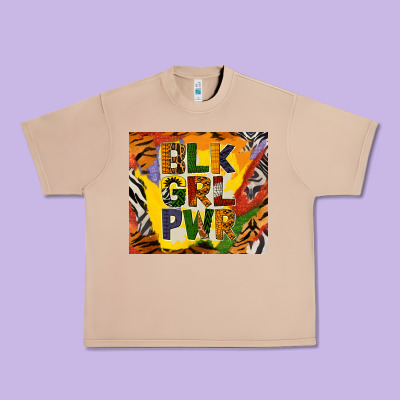 Black Girl Power Tumbler Urban Heavy Tee Designed By Bundleandbundleshop