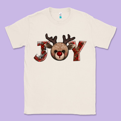 Joy Reindeer Classic Tee Designed By Adodesignshop