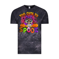 Cloud Black too cute to spook with owl Vintage Tee - Artiststas