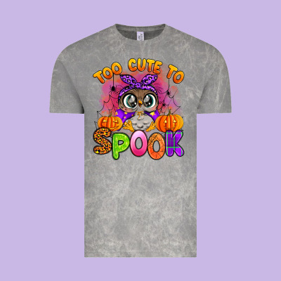 Too Cute To Spook With Owl Vintage Tee Designed By Artiststas