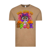 Vintage Coffee too cute to spook with owl Vintage Tee - Artiststas