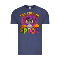 Vintage Denim too cute to spook with owl Vintage Tee - Artiststas