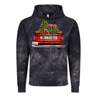 Cloud Black Christmas trees truck Vintage Hoodie - FaDigitalArtStudio