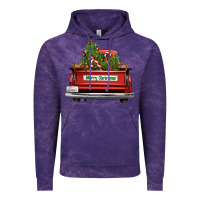 Cloud Purple Christmas trees truck Vintage Hoodie - FaDigitalArtStudio