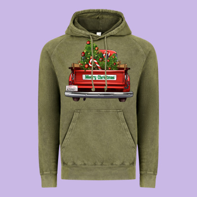 Christmas Trees Truck Vintage Hoodie Designed By Fadigitalartstudio
