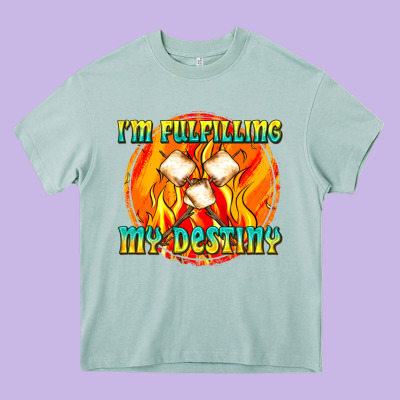 I M Fulfilling My Destiny Heavy Core Tee Designed By Texasbilliewilder