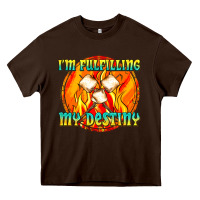 Chocolate Brown i m fulfilling my destiny Heavy Core Tee - texasbilliewilder