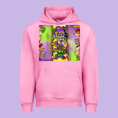 Teacher Mardi Gras Urban Hoodie Designed By Cowgirlartshop