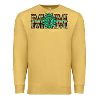 Antique Gold gemstone aztec mom Premium Sweatshirt - LillyAllenDesigns