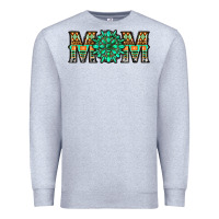 Heather Grey gemstone aztec mom Premium Sweatshirt - LillyAllenDesigns