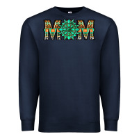 Navy gemstone aztec mom Premium Sweatshirt - LillyAllenDesigns