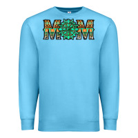 Ocean Blue gemstone aztec mom Premium Sweatshirt - LillyAllenDesigns
