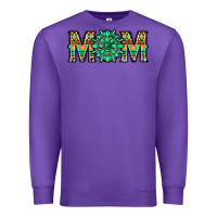 Purple gemstone aztec mom Premium Sweatshirt - LillyAllenDesigns