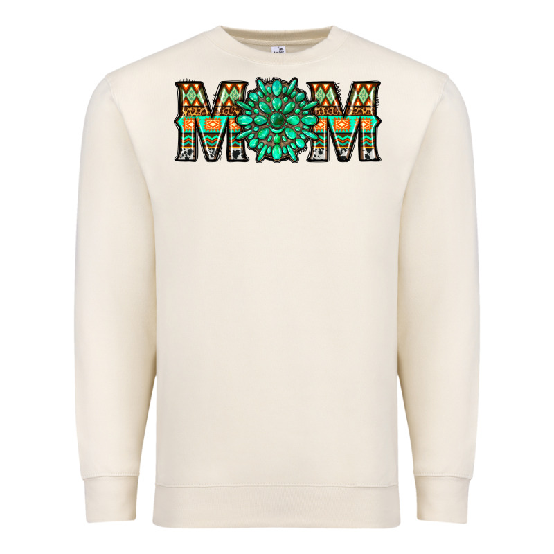 Gemstone Aztec Mom Premium Sweatshirt by LillyAllenDesigns | Teevron