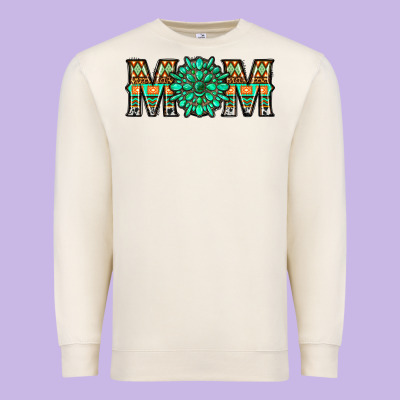 Gemstone Aztec Mom Premium Sweatshirt Designed By Lillyallendesigns