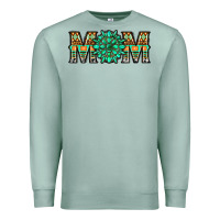 Seafoam gemstone aztec mom Premium Sweatshirt - LillyAllenDesigns