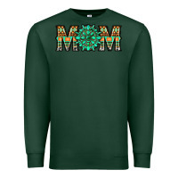 Sports Green gemstone aztec mom Premium Sweatshirt - LillyAllenDesigns