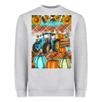 Heather Grey fall farm tractor air freshener Heavyweight Sweatshirt - Artiststas