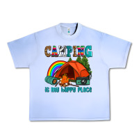 Grape Ice camping is my happy  place Urban Heavy Tee - AdoDesignShop