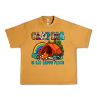 Camping Is My Happy  Place Urban Heavy Tee | Teevron