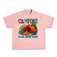 Salmon camping is my happy  place Urban Heavy Tee - AdoDesignShop