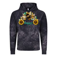Cloud Black bee happy honey comb Vintage Hoodie - JahusDesignShop