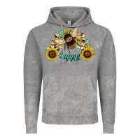 Cloud Rock bee happy honey comb Vintage Hoodie - JahusDesignShop