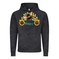 Vintage Black bee happy honey comb Vintage Hoodie - JahusDesignShop