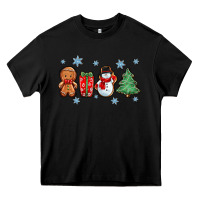 Black christmas gingerbread cookies Heavy Core Tee - Zillion Design Studio