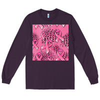 Plum breast cancer seamless pattern Long Sleeve Tee - Jasminsmagicworld