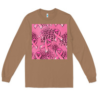 Toasted Coconut breast cancer seamless pattern Long Sleeve Tee - Jasminsmagicworld