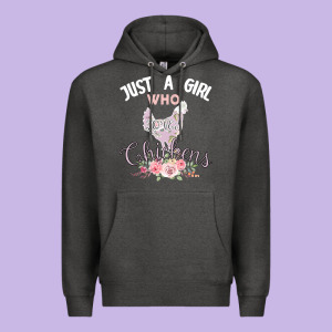 Just A Girl Who Loves Chickens Premium Hoodie Designed By Bettercallsaul