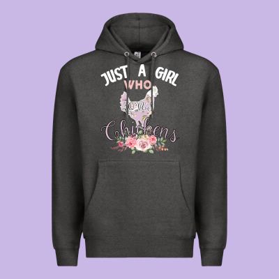Just A Girl Who Loves Chickens Premium Hoodie Designed By Bettercallsaul