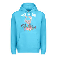 Ocean Blue Just a girl who loves chickens Premium Hoodie - Bettercallsaul