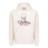 Pale Pink Just a girl who loves chickens Premium Hoodie - Bettercallsaul