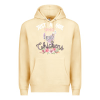 Pina Colada Just a girl who loves chickens Premium Hoodie - Bettercallsaul