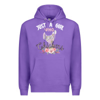 Purple Just a girl who loves chickens Premium Hoodie - Bettercallsaul