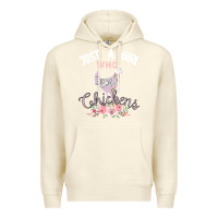 Sandshell Just a girl who loves chickens Premium Hoodie - Bettercallsaul